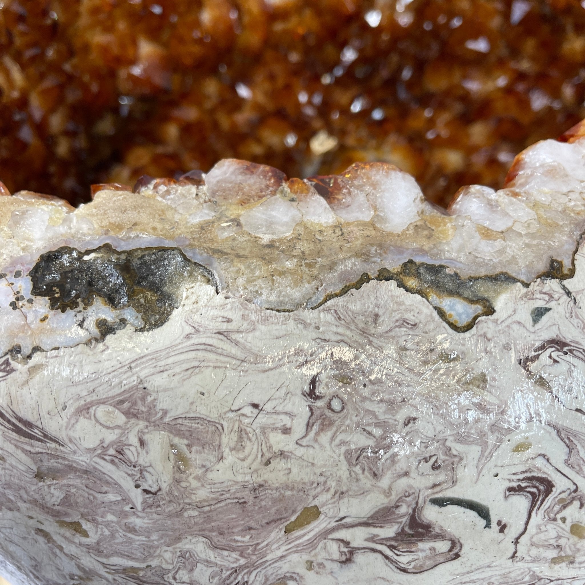 Large Super Quality Citrine "Jewelry Box" with Clam Shell Style Lid, 497 lbs & 28.25" tall Model #5858-0001 by Brazil Gems - Brazil GemsBrazil GemsLarge Super Quality Citrine "Jewelry Box" with Clam Shell Style Lid, 497 lbs & 28.25" tall Model #5858-0001 by Brazil GemsGeode Jewelry Boxes5858-0001