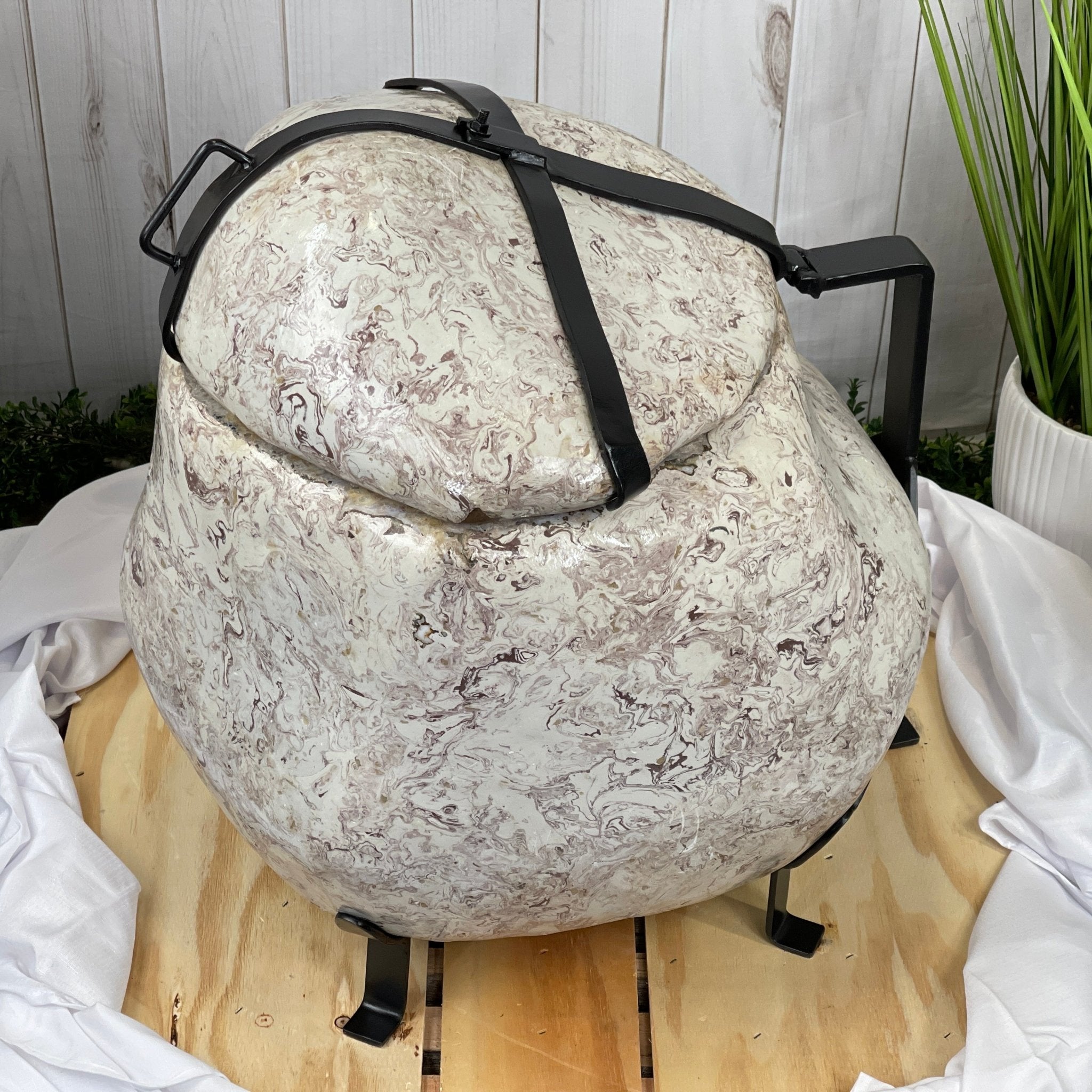 Large Super Quality Citrine "Jewelry Box" with Clam Shell Style Lid, 497 lbs & 28.25" tall Model #5858-0001 by Brazil Gems - Brazil GemsBrazil GemsLarge Super Quality Citrine "Jewelry Box" with Clam Shell Style Lid, 497 lbs & 28.25" tall Model #5858-0001 by Brazil GemsGeode Jewelry Boxes5858-0001