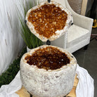 Large Super Quality Citrine "Jewelry Box" with Clam Shell Style Lid, 497 lbs & 28.25" tall Model #5858-0001 by Brazil Gems - Brazil GemsBrazil GemsLarge Super Quality Citrine "Jewelry Box" with Clam Shell Style Lid, 497 lbs & 28.25" tall Model #5858-0001 by Brazil GemsGeode Jewelry Boxes5858-0001