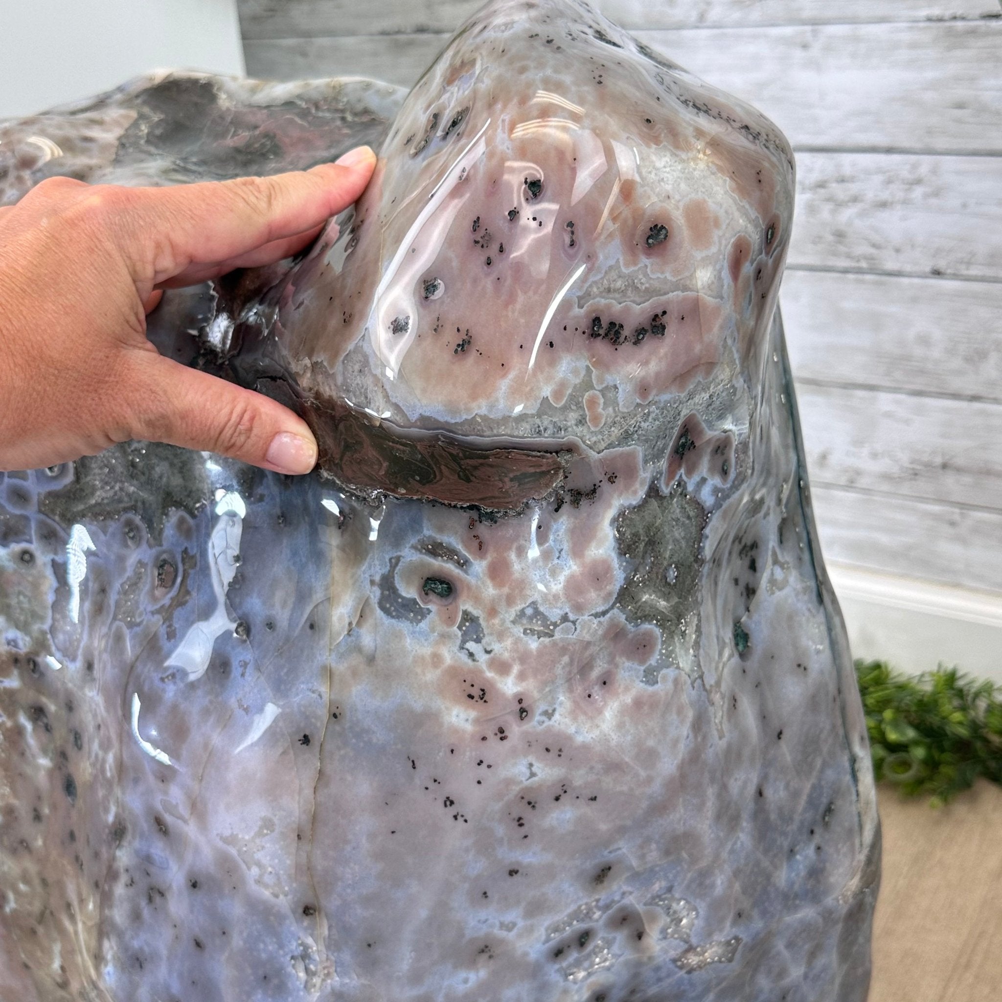 Large Super Quality Polished Brazilian Amethyst Cathedral, 185.7 lbs & 24.5" tall Model #5602-0073 by Brazil Gems - Brazil GemsBrazil GemsLarge Super Quality Polished Brazilian Amethyst Cathedral, 185.7 lbs & 24.5" tall Model #5602-0073 by Brazil GemsPolished Cathedrals5602-0073