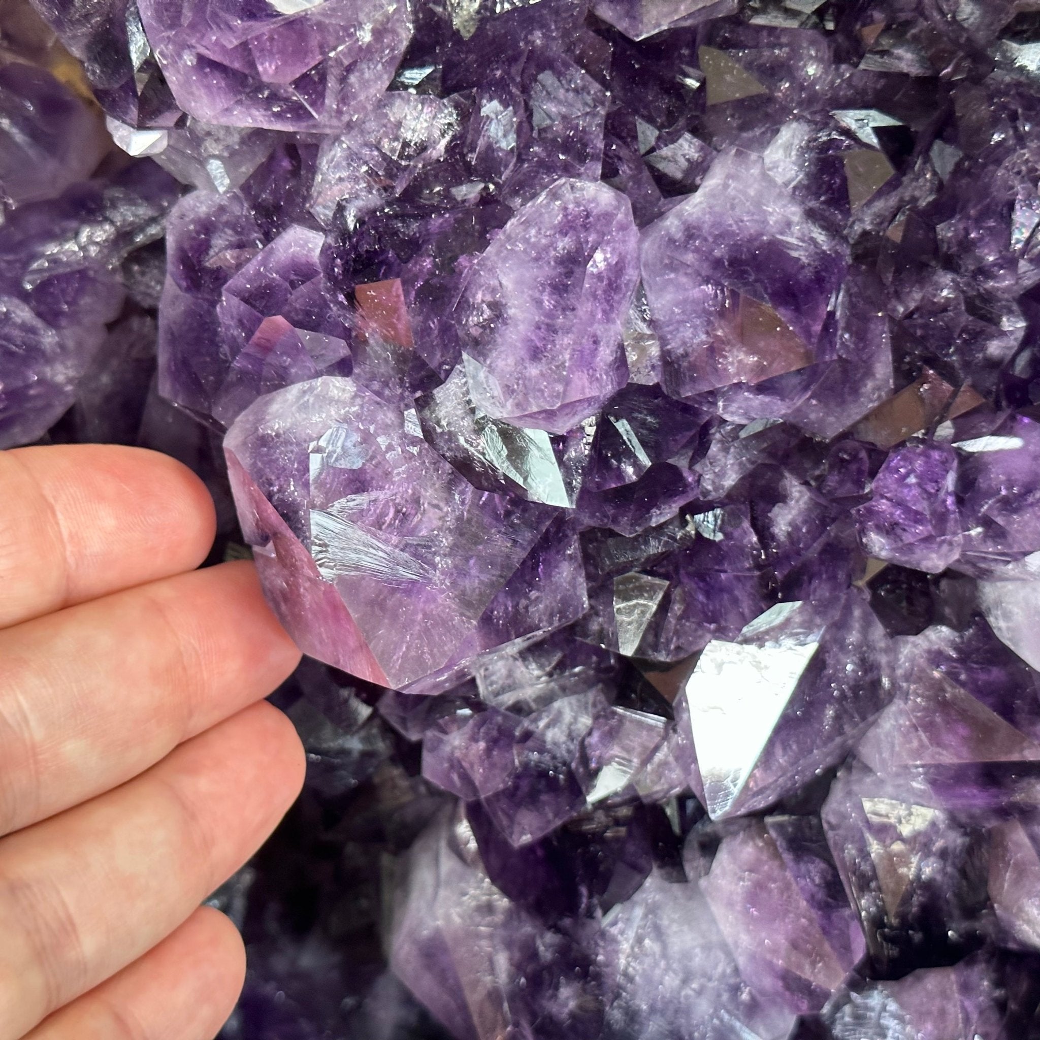 Large Super Quality Polished Brazilian Amethyst Cathedral, 185.7 lbs & 24.5" tall Model #5602-0073 by Brazil Gems - Brazil GemsBrazil GemsLarge Super Quality Polished Brazilian Amethyst Cathedral, 185.7 lbs & 24.5" tall Model #5602-0073 by Brazil GemsPolished Cathedrals5602-0073