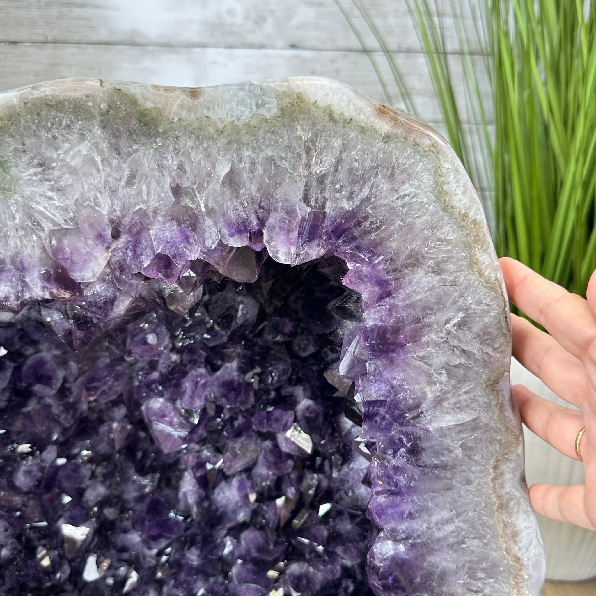 Large Super Quality Polished Brazilian Amethyst Cathedral, 185.7 lbs & 24.5" tall Model #5602-0073 by Brazil Gems - Brazil GemsBrazil GemsLarge Super Quality Polished Brazilian Amethyst Cathedral, 185.7 lbs & 24.5" tall Model #5602-0073 by Brazil GemsPolished Cathedrals5602-0073