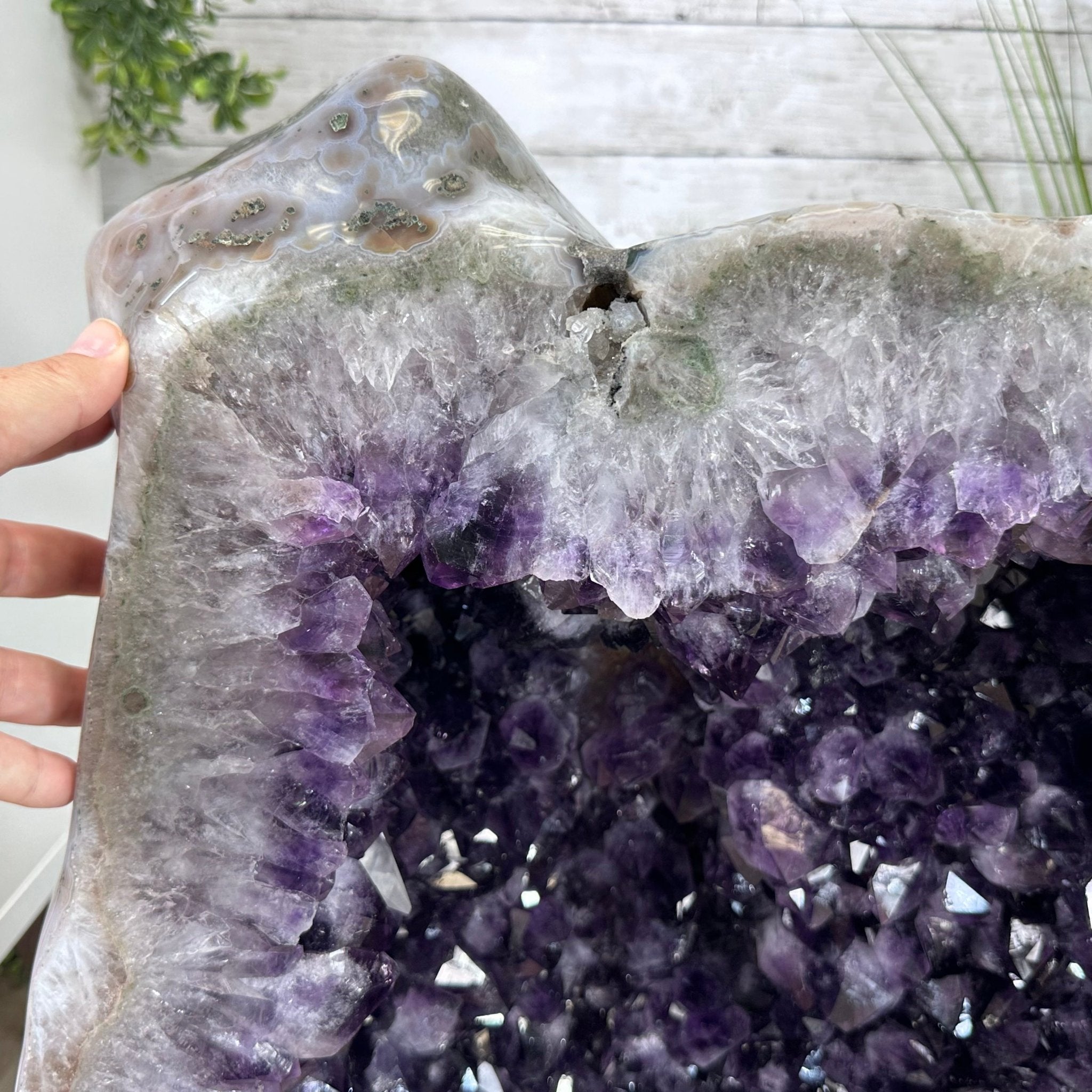 Large Super Quality Polished Brazilian Amethyst Cathedral, 185.7 lbs & 24.5" tall Model #5602-0073 by Brazil Gems - Brazil GemsBrazil GemsLarge Super Quality Polished Brazilian Amethyst Cathedral, 185.7 lbs & 24.5" tall Model #5602-0073 by Brazil GemsPolished Cathedrals5602-0073