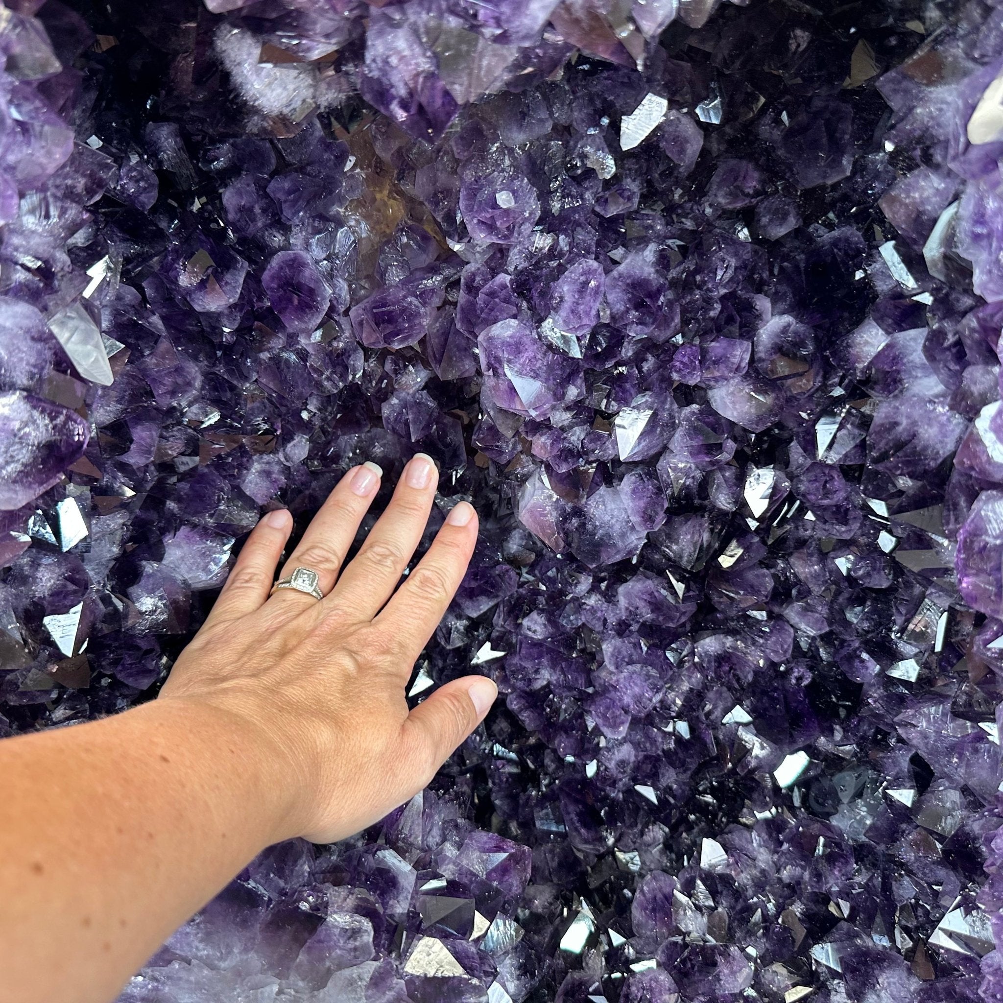 Large Super Quality Polished Brazilian Amethyst Cathedral, 185.7 lbs & 24.5" tall Model #5602-0073 by Brazil Gems - Brazil GemsBrazil GemsLarge Super Quality Polished Brazilian Amethyst Cathedral, 185.7 lbs & 24.5" tall Model #5602-0073 by Brazil GemsPolished Cathedrals5602-0073