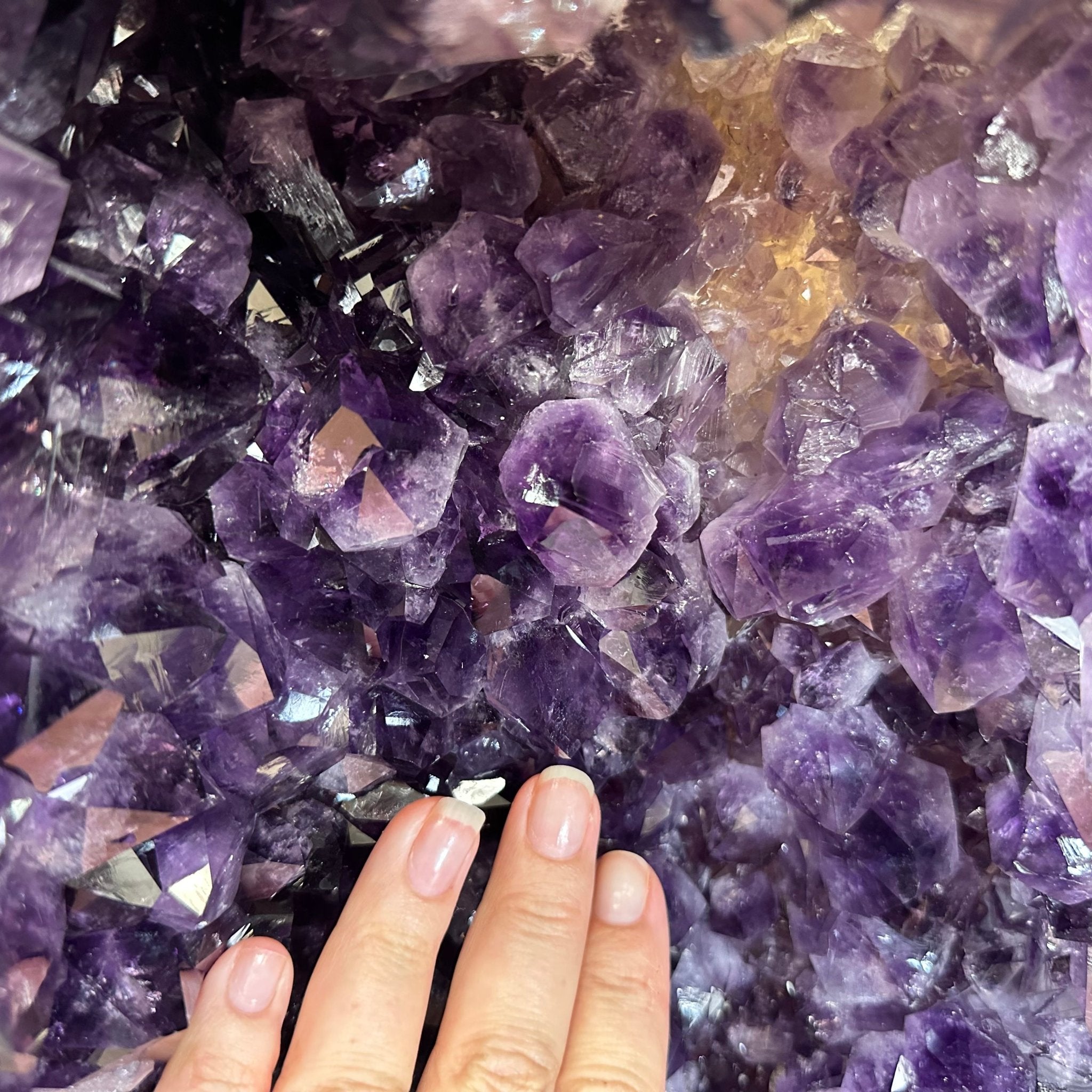 Large Super Quality Polished Brazilian Amethyst Cathedral, 185.7 lbs & 24.5" tall Model #5602-0073 by Brazil Gems - Brazil GemsBrazil GemsLarge Super Quality Polished Brazilian Amethyst Cathedral, 185.7 lbs & 24.5" tall Model #5602-0073 by Brazil GemsPolished Cathedrals5602-0073