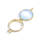Locket w/ 7 Interchangeable Gemstones 18K Gold Plated Necklace - Brazil GemsBrazil GemsLocket w/ 7 Interchangeable Gemstones 18K Gold Plated NecklaceNecklace12GP8056 - 799