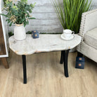 Milky Quartz Coffee Table, 31" Long, 16" Tall by Brazil Gems® Model #1394MQ-001 - Brazil GemsBrazil GemsMilky Quartz Coffee Table, 31" Long, 16" Tall by Brazil Gems® Model #1394MQ-001Tables: Coffee1394MQ-001