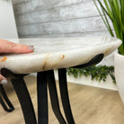 Milky Quartz Coffee Table, 31" Long, 16" Tall by Brazil Gems® Model #1394MQ-001 - Brazil GemsBrazil GemsMilky Quartz Coffee Table, 31" Long, 16" Tall by Brazil Gems® Model #1394MQ-001Tables: Coffee1394MQ-001