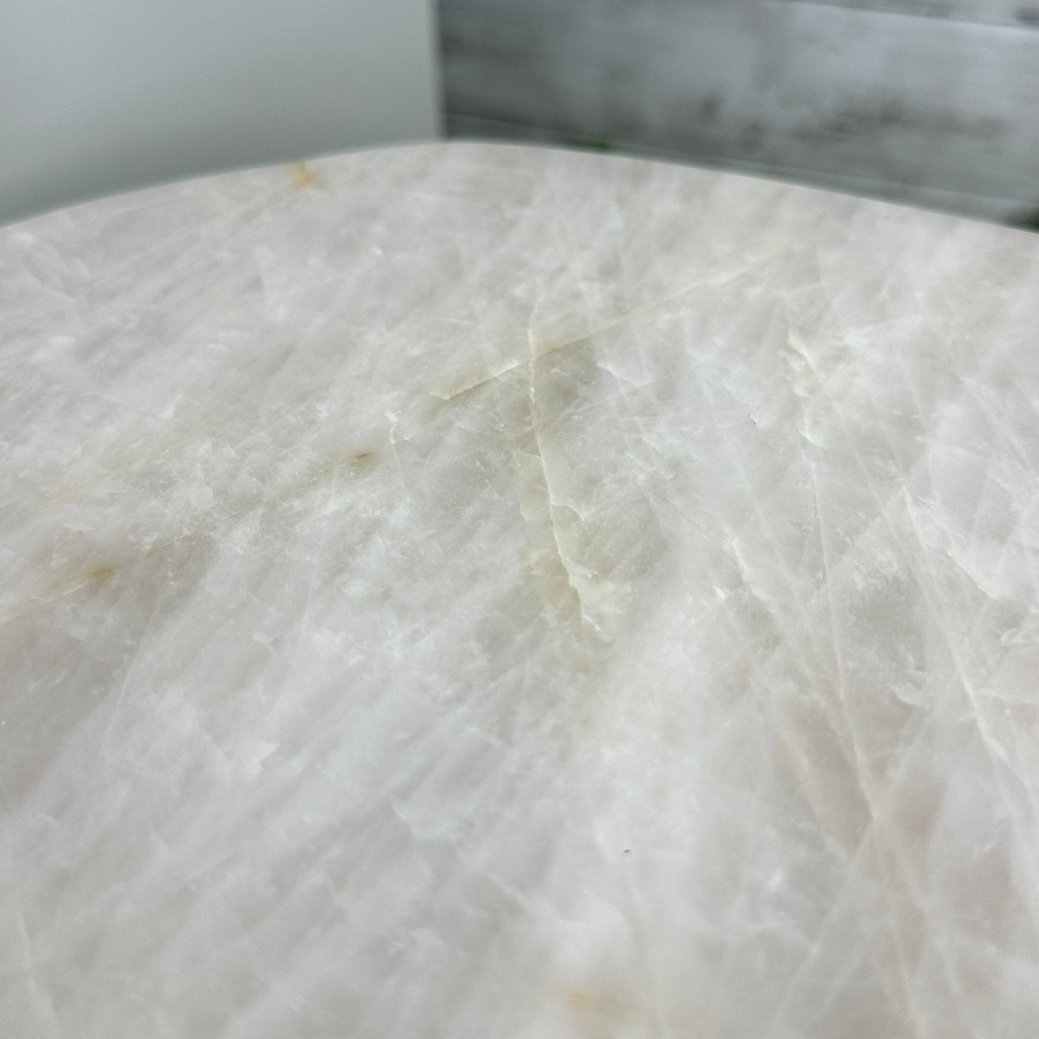 Milky Quartz Coffee Table, 31" Long, 16" Tall by Brazil Gems® Model #1394MQ-001 - Brazil GemsBrazil GemsMilky Quartz Coffee Table, 31" Long, 16" Tall by Brazil Gems® Model #1394MQ-001Tables: Coffee1394MQ-001