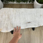 Milky Quartz Coffee Table, 31" Long, 16" Tall by Brazil Gems® Model #1394MQ-001 - Brazil GemsBrazil GemsMilky Quartz Coffee Table, 31" Long, 16" Tall by Brazil Gems® Model #1394MQ-001Tables: Coffee1394MQ-001