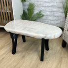 Milky Quartz Coffee Table, 31.2" Long, 16.2" Tall #1394MQ-003 - Brazil GemsBrazil GemsMilky Quartz Coffee Table, 31.2" Long, 16.2" Tall #1394MQ-003Tables: Coffee1394MQ-003