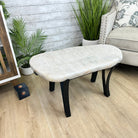 Milky Quartz Coffee Table, 31.2" Long, 16.2" Tall #1394MQ-003 - Brazil GemsBrazil GemsMilky Quartz Coffee Table, 31.2" Long, 16.2" Tall #1394MQ-003Tables: Coffee1394MQ-003