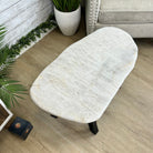 Milky Quartz Coffee Table, 31.2" Long, 16.2" Tall #1394MQ-003 - Brazil GemsBrazil GemsMilky Quartz Coffee Table, 31.2" Long, 16.2" Tall #1394MQ-003Tables: Coffee1394MQ-003