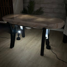 Milky Quartz Coffee Table, 31.2" Long, 16.2" Tall #1394MQ-003 - Brazil GemsBrazil GemsMilky Quartz Coffee Table, 31.2" Long, 16.2" Tall #1394MQ-003Tables: Coffee1394MQ-003