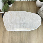 Milky Quartz Coffee Table, 31.2" Long, 16.2" Tall #1394MQ-003 - Brazil GemsBrazil GemsMilky Quartz Coffee Table, 31.2" Long, 16.2" Tall #1394MQ-003Tables: Coffee1394MQ-003