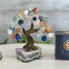 Mixed Gems 5" Tall Handmade Gemstone Tree on a Crystal base, 35 Gems #5401MIXD - Brazil GemsBrazil GemsMixed Gems 5" Tall Handmade Gemstone Tree on a Crystal base, 35 Gems #5401MIXDGemstone Trees5401MIXD