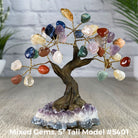 Mixed Gems 5" Tall Handmade Gemstone Tree on a Crystal base, 35 Gems #5401MIXD - Brazil GemsBrazil GemsMixed Gems 5" Tall Handmade Gemstone Tree on a Crystal base, 35 Gems #5401MIXDGemstone Trees5401MIXD