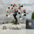 Mixed Gems 7" Tall Handmade Gemstone Tree on a Crystal base, 60 Gems #5402MIXD - Brazil GemsBrazil GemsMixed Gems 7" Tall Handmade Gemstone Tree on a Crystal base, 60 Gems #5402MIXDGemstone Trees5402MIXD