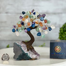 Mixed Gems 7" Tall Handmade Gemstone Tree on a Crystal base, 60 Gems #5402MIXD - Brazil GemsBrazil GemsMixed Gems 7" Tall Handmade Gemstone Tree on a Crystal base, 60 Gems #5402MIXDGemstone Trees5402MIXD