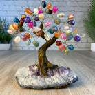 Mixed Gems 7" Tall Handmade Gemstone Tree on a Crystal base, 60 Gems #5402MIXD - Brazil GemsBrazil GemsMixed Gems 7" Tall Handmade Gemstone Tree on a Crystal base, 60 Gems #5402MIXDGemstone Trees5402MIXD