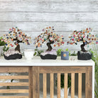 Mixed Gems 9" Tall Handmade Gemstone Tree on a Crystal base, 120 Gems #5403MIXD - Brazil GemsBrazil GemsMixed Gems 9" Tall Handmade Gemstone Tree on a Crystal base, 120 Gems #5403MIXDGemstone Trees5403MIXD