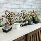 Mixed Gems 9" Tall Handmade Gemstone Tree on a Crystal base, 120 Gems #5403MIXD - Brazil GemsBrazil GemsMixed Gems 9" Tall Handmade Gemstone Tree on a Crystal base, 120 Gems #5403MIXDGemstone Trees5403MIXD