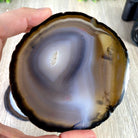Natural Agate Coasters, generous sizes 3.5" to 4.5" each, 4-piece set Model #5205NATU by Brazil Gems - Brazil GemsBrazil GemsNatural Agate Coasters, generous sizes 3.5" to 4.5" each, 4-piece set Model #5205NATU by Brazil GemsCoaster Sets5205NATU