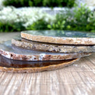 Natural Agate Coasters, generous sizes 3.5" to 4.5" each, 4-piece set Model #5205NATU by Brazil Gems - Brazil GemsBrazil GemsNatural Agate Coasters, generous sizes 3.5" to 4.5" each, 4-piece set Model #5205NATU by Brazil GemsCoaster Sets5205NATU
