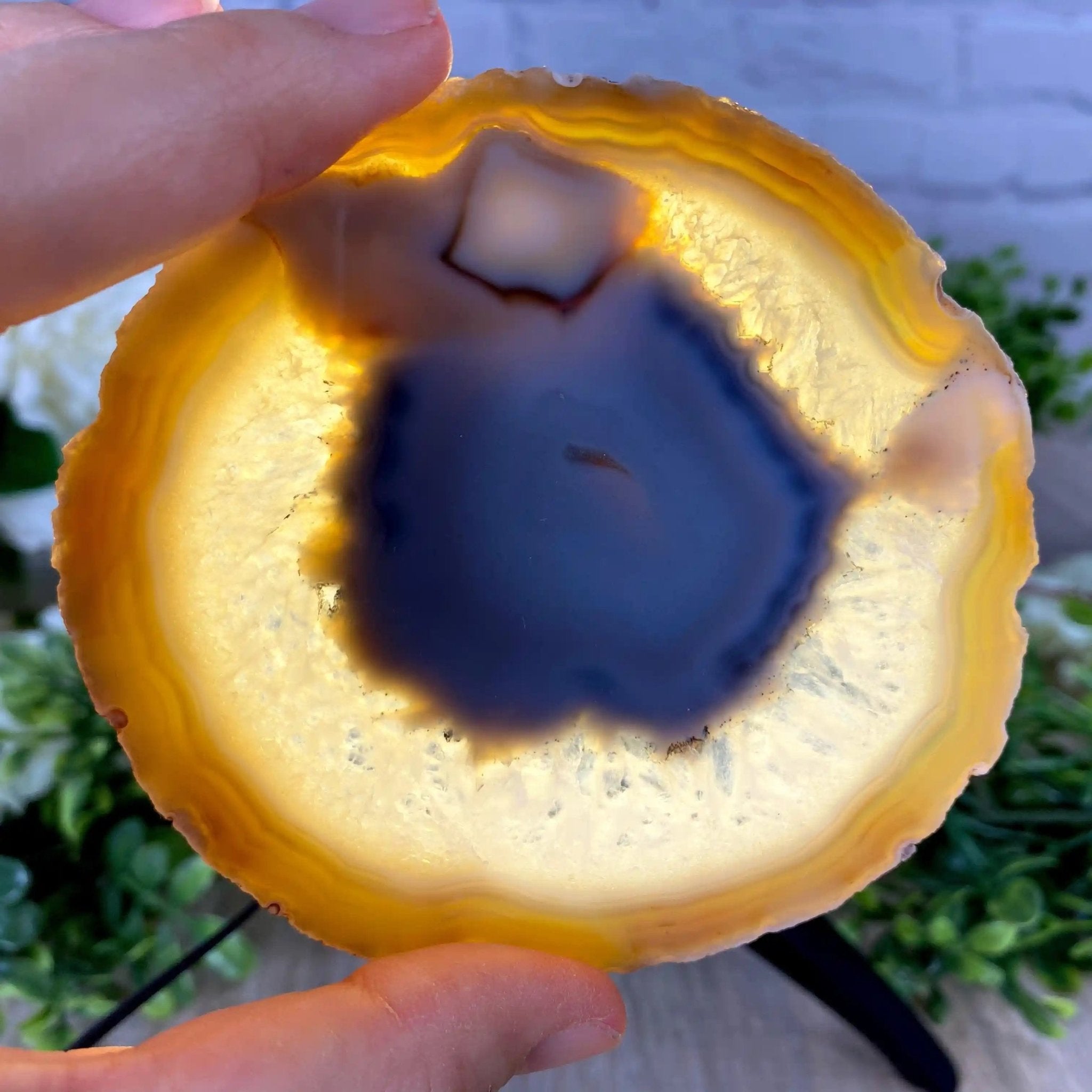 Natural Agate Coasters, generous sizes 3.5" to 4.5" each, 4-piece set Model #5205NATU by Brazil Gems - Brazil GemsBrazil GemsNatural Agate Coasters, generous sizes 3.5" to 4.5" each, 4-piece set Model #5205NATU by Brazil GemsCoaster Sets5205NATU