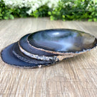 Natural Agate Coasters, generous sizes 3.5" to 4.5" each, 4-piece set Model #5205NATU by Brazil Gems - Brazil GemsBrazil GemsNatural Agate Coasters, generous sizes 3.5" to 4.5" each, 4-piece set Model #5205NATU by Brazil GemsCoaster Sets5205NATU