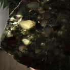 Natural Bloodstone Jasper Side Table on Black Metal Base, 24.6" Tall #1342BS-002 - Brazil GemsBrazil GemsNatural Bloodstone Jasper Side Table on Black Metal Base, 24.6" Tall #1342BS-002Tables: Side1342BS-002