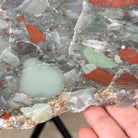 Natural Bloodstone Jasper Side Table on Black Metal Base, 24.6" Tall #1342BS-002 - Brazil GemsBrazil GemsNatural Bloodstone Jasper Side Table on Black Metal Base, 24.6" Tall #1342BS-002Tables: Side1342BS-002