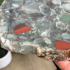 Natural Bloodstone Jasper Side Table on Black Metal Base, 24.6" Tall #1342BS-002 - Brazil GemsBrazil GemsNatural Bloodstone Jasper Side Table on Black Metal Base, 24.6" Tall #1342BS-002Tables: Side1342BS-002