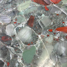 Natural Bloodstone Jasper Side Table on Black Metal Base, 24.6" Tall #1342BS-002 - Brazil GemsBrazil GemsNatural Bloodstone Jasper Side Table on Black Metal Base, 24.6" Tall #1342BS-002Tables: Side1342BS-002