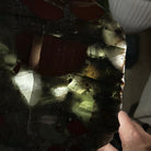 Natural Bloodstone Jasper Side Table on Black Metal Base, 24.6" Tall #1342BS-002 - Brazil GemsBrazil GemsNatural Bloodstone Jasper Side Table on Black Metal Base, 24.6" Tall #1342BS-002Tables: Side1342BS-002