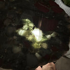 Natural Bloodstone Jasper Side Table on Black Metal Base, 24.6" Tall #1342BS-002 - Brazil GemsBrazil GemsNatural Bloodstone Jasper Side Table on Black Metal Base, 24.6" Tall #1342BS-002Tables: Side1342BS-002