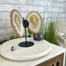 Natural Brazilian Agate "Butterfly Wings", 10.1" Tall #5050NA-121 - Brazil GemsBrazil GemsNatural Brazilian Agate "Butterfly Wings", 10.1" Tall #5050NA-121Agate Butterfly Wings5050NA-121