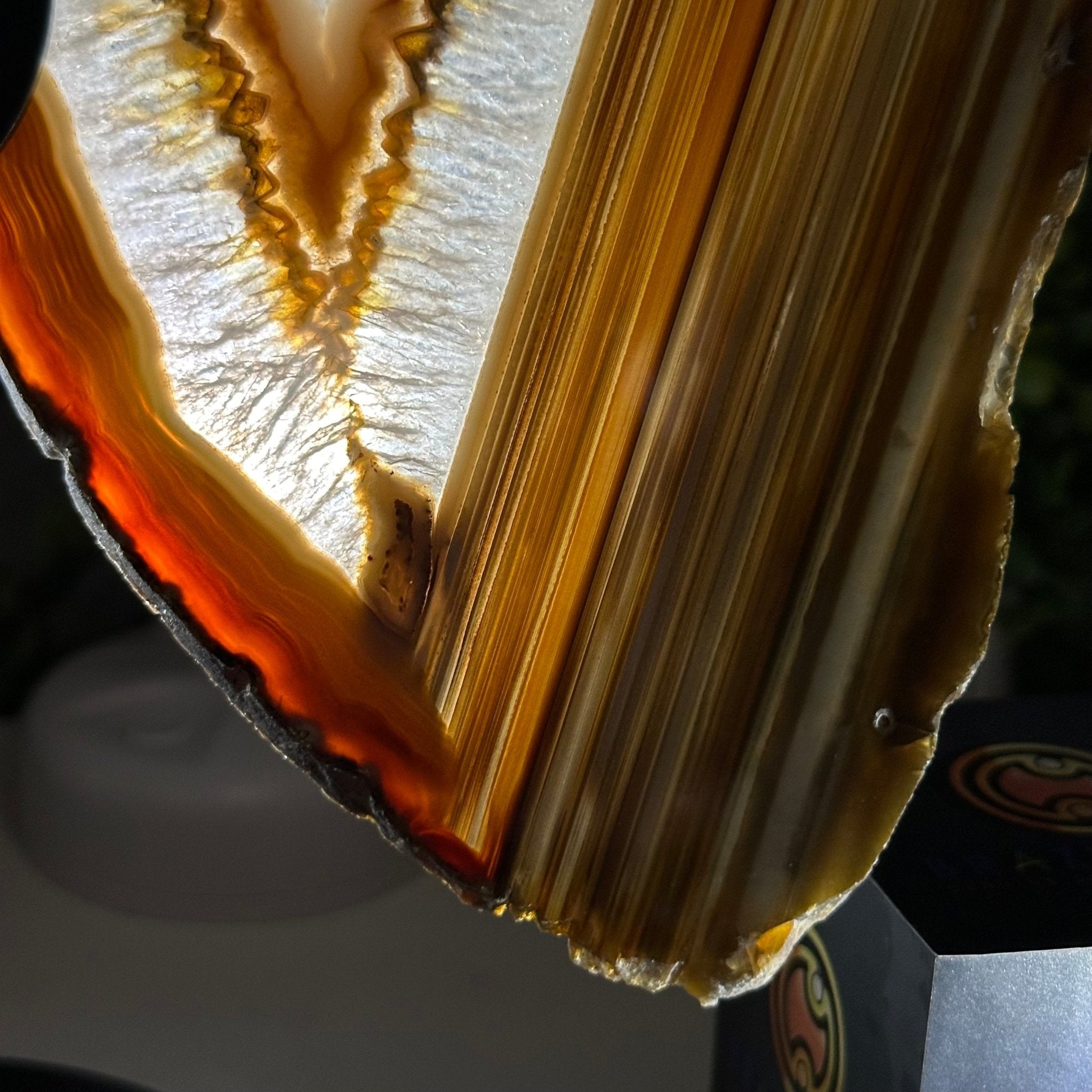 Natural Brazilian Agate "Butterfly Wings", 10.1" Tall #5050NA-130 - Brazil GemsBrazil GemsNatural Brazilian Agate "Butterfly Wings", 10.1" Tall #5050NA-130Agate Butterfly Wings5050NA-130