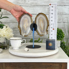 Natural Brazilian Agate "Butterfly Wings", 10.4" Tall #5050NA-118 - Brazil GemsBrazil GemsNatural Brazilian Agate "Butterfly Wings", 10.4" Tall #5050NA-118Agate Butterfly Wings5050NA-118