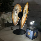 Natural Brazilian Agate "Butterfly Wings", 10.7" Tall #5050NA-117 - Brazil GemsBrazil GemsNatural Brazilian Agate "Butterfly Wings", 10.7" Tall #5050NA-117Agate Butterfly Wings5050NA-117