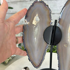 Natural Brazilian Agate "Butterfly Wings", 10.7" Tall #5050NA-117 - Brazil GemsBrazil GemsNatural Brazilian Agate "Butterfly Wings", 10.7" Tall #5050NA-117Agate Butterfly Wings5050NA-117