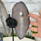 Natural Brazilian Agate "Butterfly Wings", 10.7" Tall #5050NA-117 - Brazil GemsBrazil GemsNatural Brazilian Agate "Butterfly Wings", 10.7" Tall #5050NA-117Agate Butterfly Wings5050NA-117