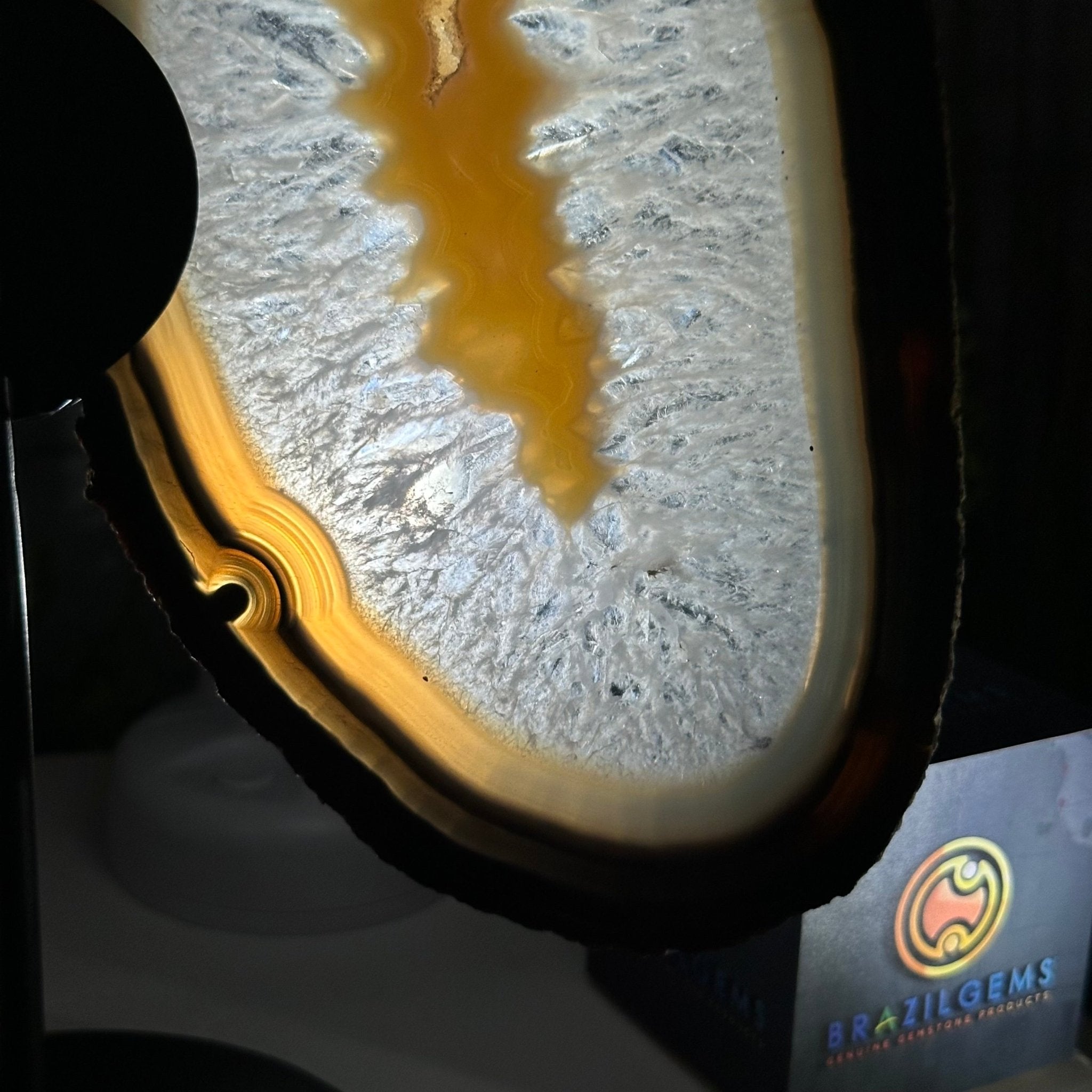 Natural Brazilian Agate "Butterfly Wings", 11.1" Tall #5050NA-131 - Brazil GemsBrazil GemsNatural Brazilian Agate "Butterfly Wings", 11.1" Tall #5050NA-131Agate Butterfly Wings5050NA-131