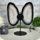 Natural Brazilian Agate "Butterfly Wings", 11.1" Tall #5050NA-131 - Brazil GemsBrazil GemsNatural Brazilian Agate "Butterfly Wings", 11.1" Tall #5050NA-131Agate Butterfly Wings5050NA-131