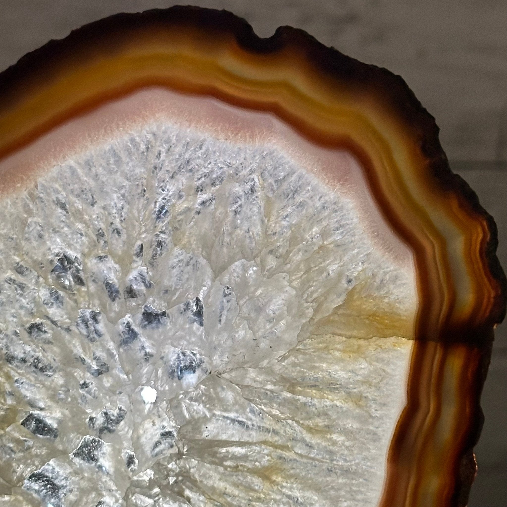 Natural Brazilian Agate "Butterfly Wings", 14.2" Tall #5050NA-080 - Brazil GemsBrazil GemsNatural Brazilian Agate "Butterfly Wings", 14.2" Tall #5050NA-080Agate Butterfly Wings5050NA-080