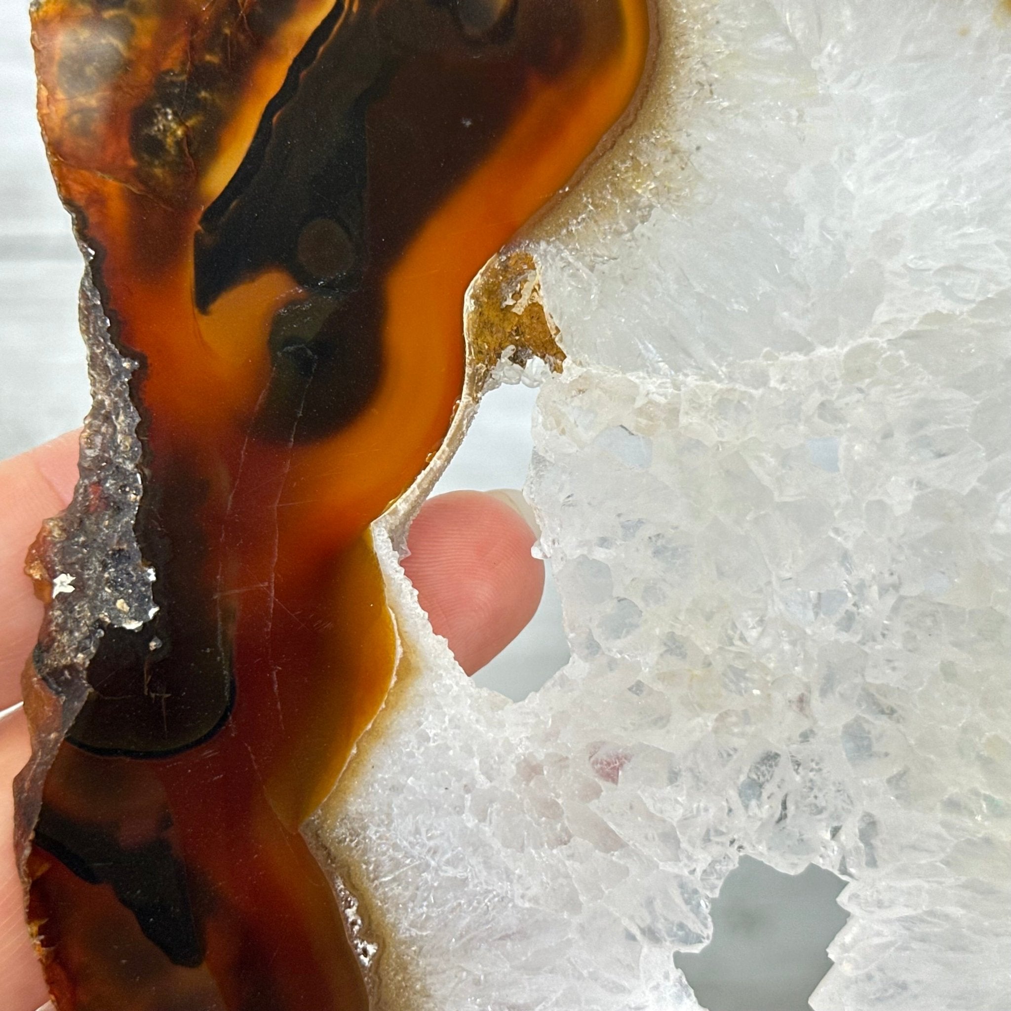 Natural Brazilian Agate "Butterfly Wings", 15" Tall #5050NA-083 - Brazil GemsBrazil GemsNatural Brazilian Agate "Butterfly Wings", 15" Tall #5050NA-083Agate Butterfly Wings5050NA-083