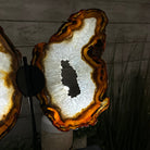 Natural Brazilian Agate "Butterfly Wings", 15" Tall #5050NA-083 - Brazil GemsBrazil GemsNatural Brazilian Agate "Butterfly Wings", 15" Tall #5050NA-083Agate Butterfly Wings5050NA-083