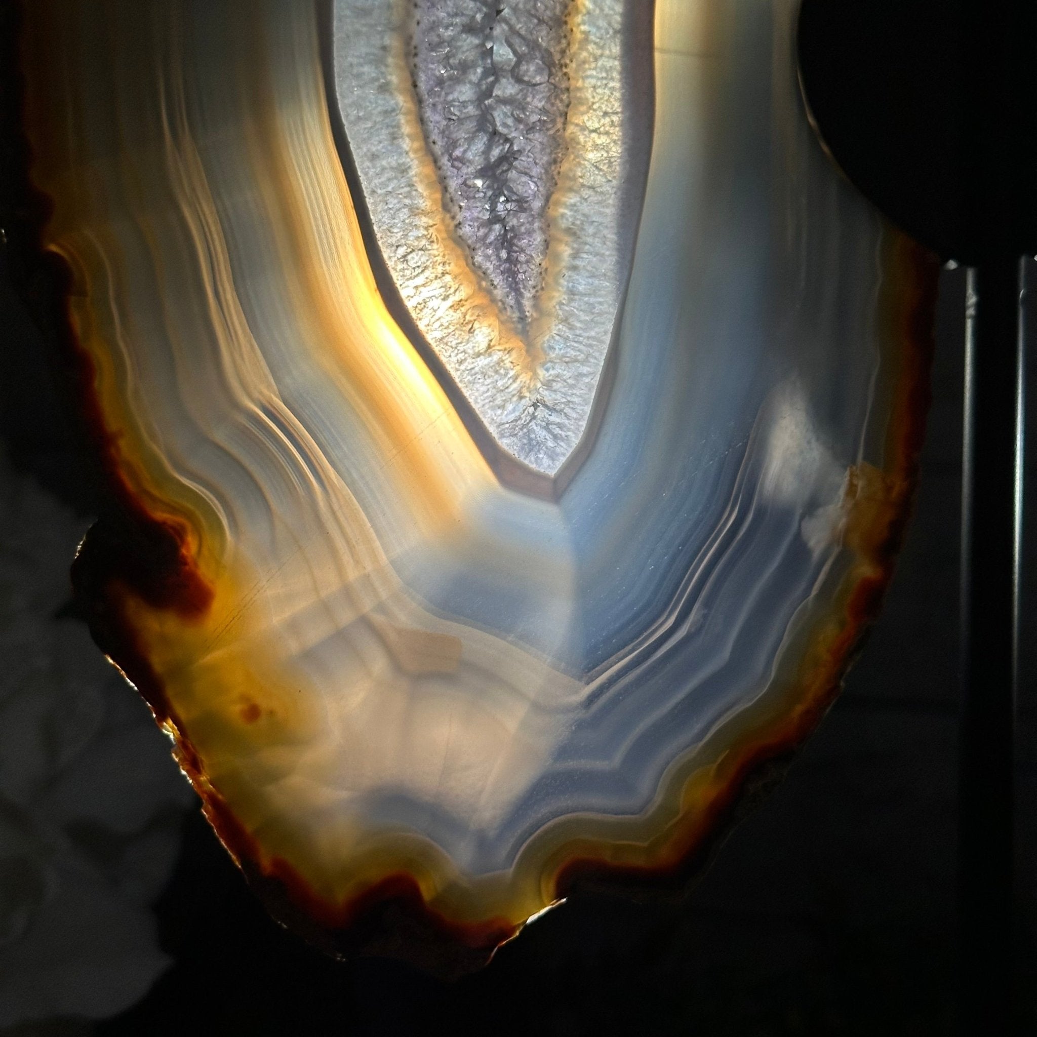 Natural Brazilian Agate "Butterfly Wings", 15" Tall #5050NA-085 - Brazil GemsBrazil GemsNatural Brazilian Agate "Butterfly Wings", 15" Tall #5050NA-085Agate Butterfly Wings5050NA-085