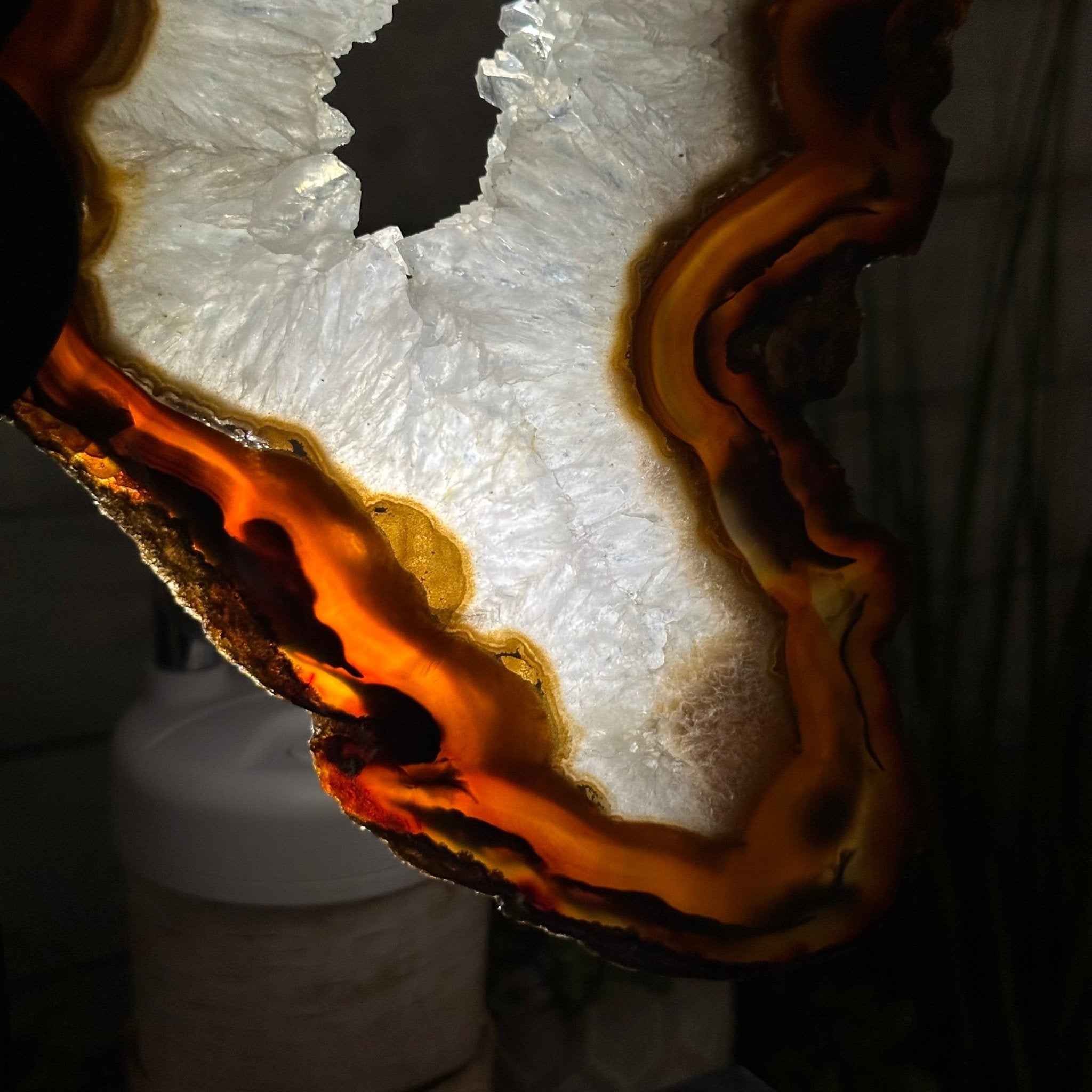 Natural Brazilian Agate "Butterfly Wings", 15" Tall #5050NA-086 - Brazil GemsBrazil GemsNatural Brazilian Agate "Butterfly Wings", 15" Tall #5050NA-086Agate Butterfly Wings5050NA-086