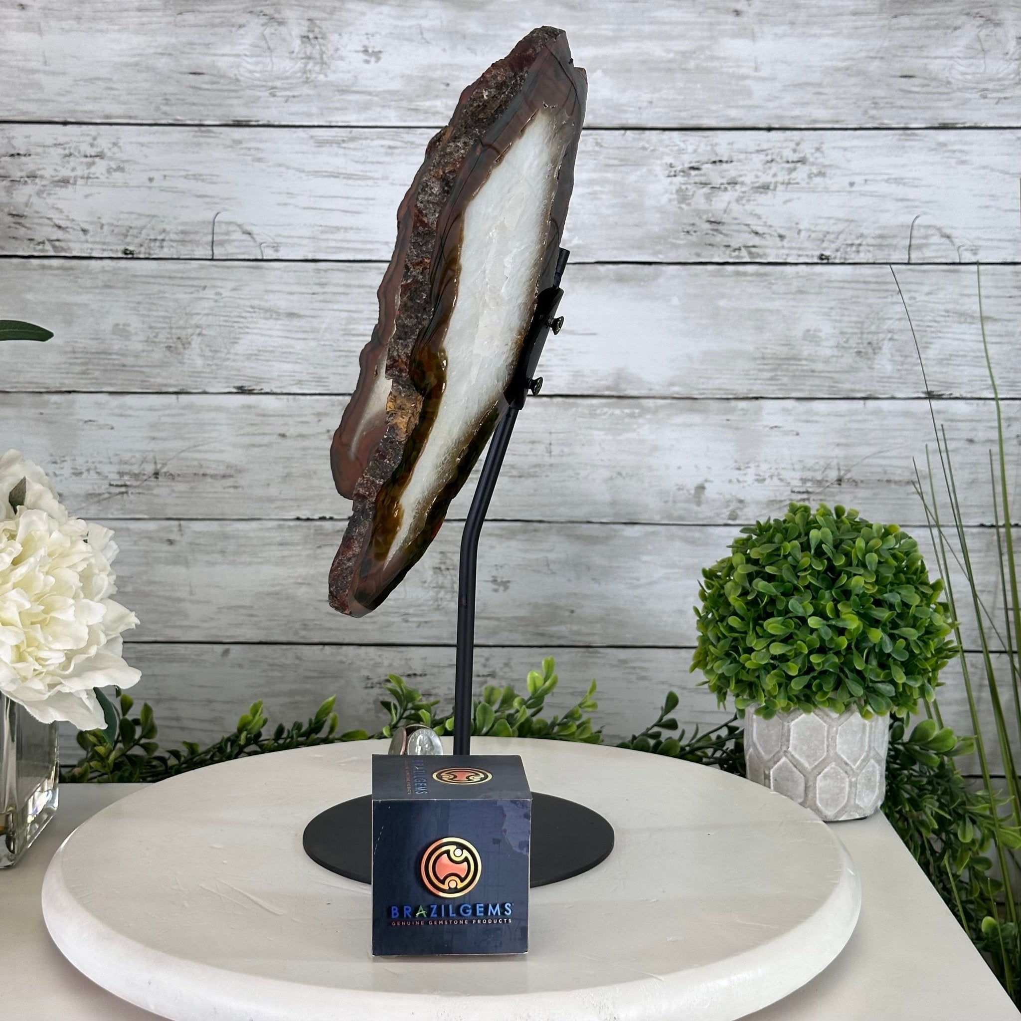Natural Brazilian Agate "Butterfly Wings", 15" Tall #5050NA-086 - Brazil GemsBrazil GemsNatural Brazilian Agate "Butterfly Wings", 15" Tall #5050NA-086Agate Butterfly Wings5050NA-086